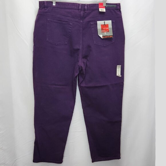 NEW Gloria Vanderbilt Classic Fit Jeans Womens 24W Purple Plus Stretch RR17X - Picture 2 of 6